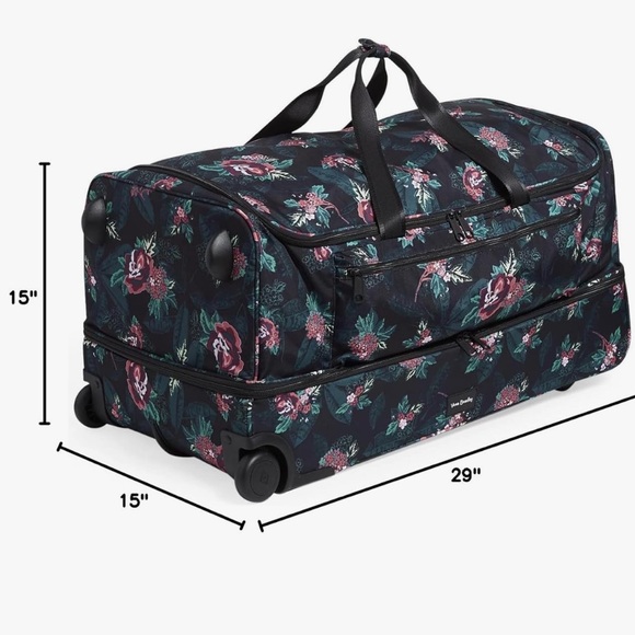 Very Bradley XL Duffle on Wheels NWT - Picture 4 of 12